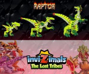 Puzzle Raptor, η τελευταία εξέλιξη. Invizimals The Lost Tribes. Επικίνδυνες hunter που είναι γρήγορες, έξυπνες, επιθετική